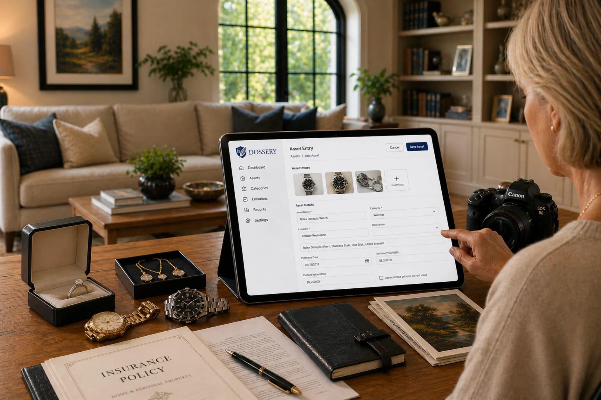 Dossery estate planning asset documentation